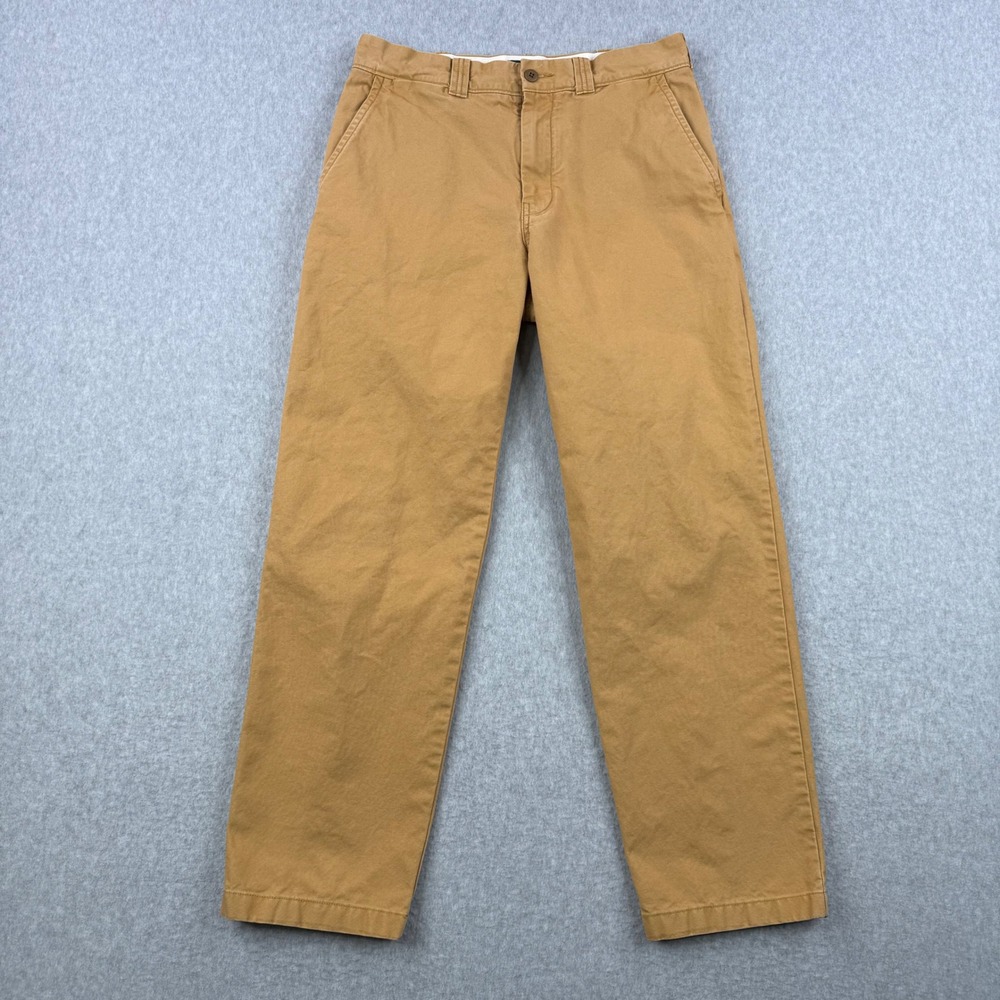 Vintage J Crew Pants Mens 31x30 Brown Oarmans Classic Straight Canvas Chino 90s
